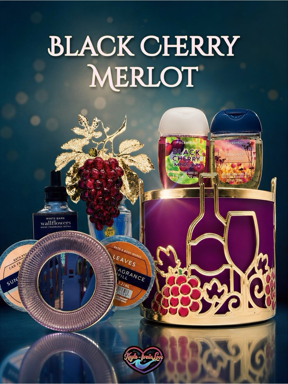 BBW 🍇 Black Cherry Merlot 🍇 9 pc gift set